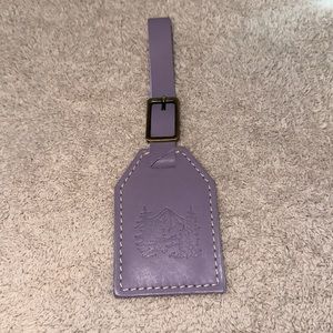 Lavender Portland Leather Goods Luggage Tag